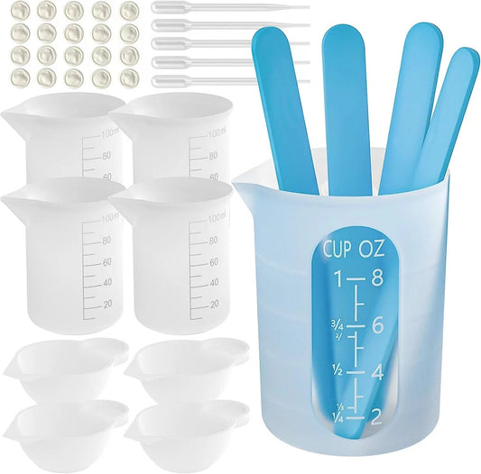 Silicone Resin Measuring Cups Tool Kit