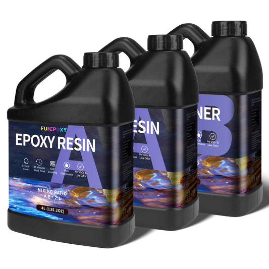 Deep Pour Epoxy Resin- 3 Gallon Kits