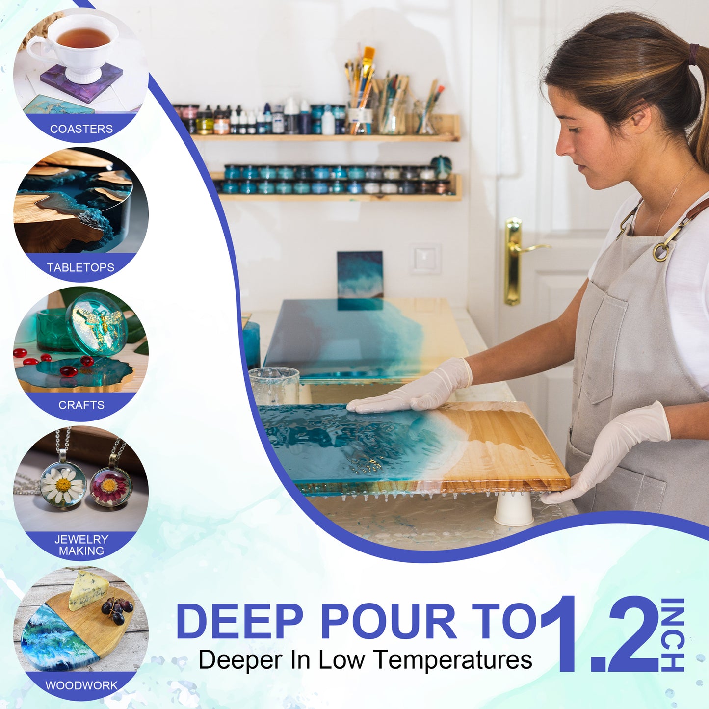 Deep Pour Epoxy Resin- 24 oz Kit